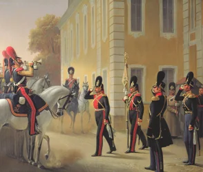 Parade der Standarte der Großen Palastwachen, 1853